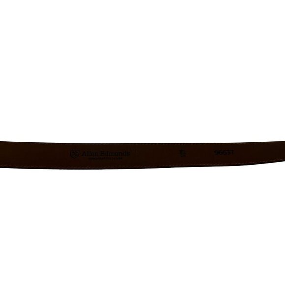 Allen Edmonds Brown Belt Brass Buckle Size 95|38 - Picture 7 of 16